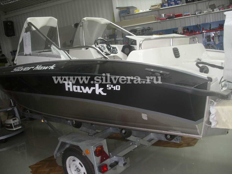 модификация 2009 года лодки silver hawk dc 540